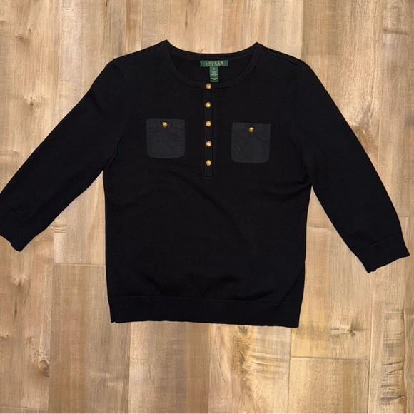 LAUREN Ralph Lauren Women’s Cotton Blouse Size Small - Picture 3 of 7